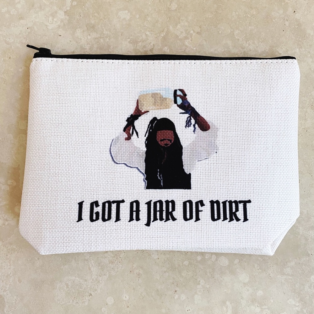Pirates of the Caribbean I Got a Jar of Dirt Jack Sparrow Zipper Pouch Case - Picture 3 of 5